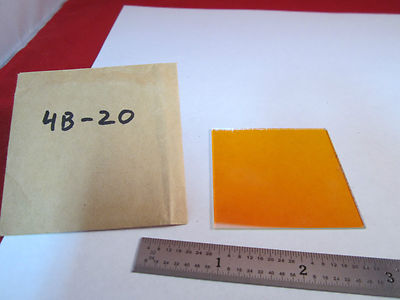 Optical Orange Filter Laser Optics Bin #4B-20 iv
