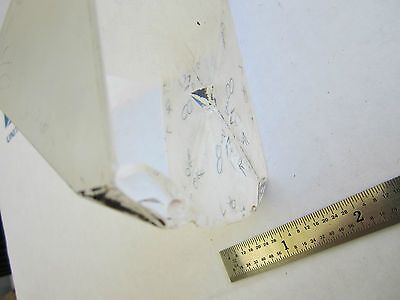 HUGE OPTICAL PRISM [chipped on edges] AS IS LASER OPTICS DWR#5