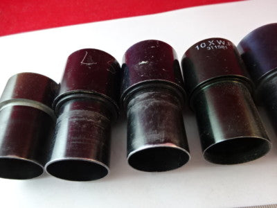 Lot Eyepieces Optical American Optical Co. Bl Microscope Part Optics AS IS