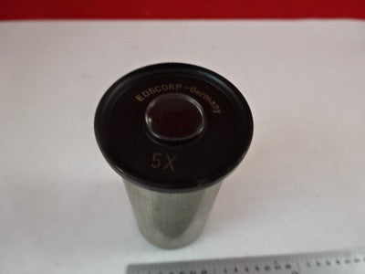 MICROSCOPE PART EDSCORP GERMANY OCULAR EYEPIECE 5X OPTICS AS IS B#N7-F-01