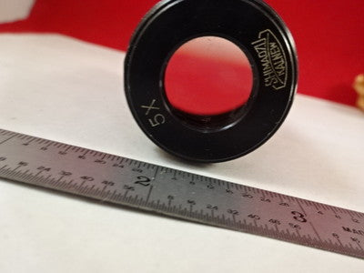 MICROSCOPE PART  EYEPIECE OCULAR 5X SHIMADZU JAPAN OPTICS AS IS BIN#P1-C-28