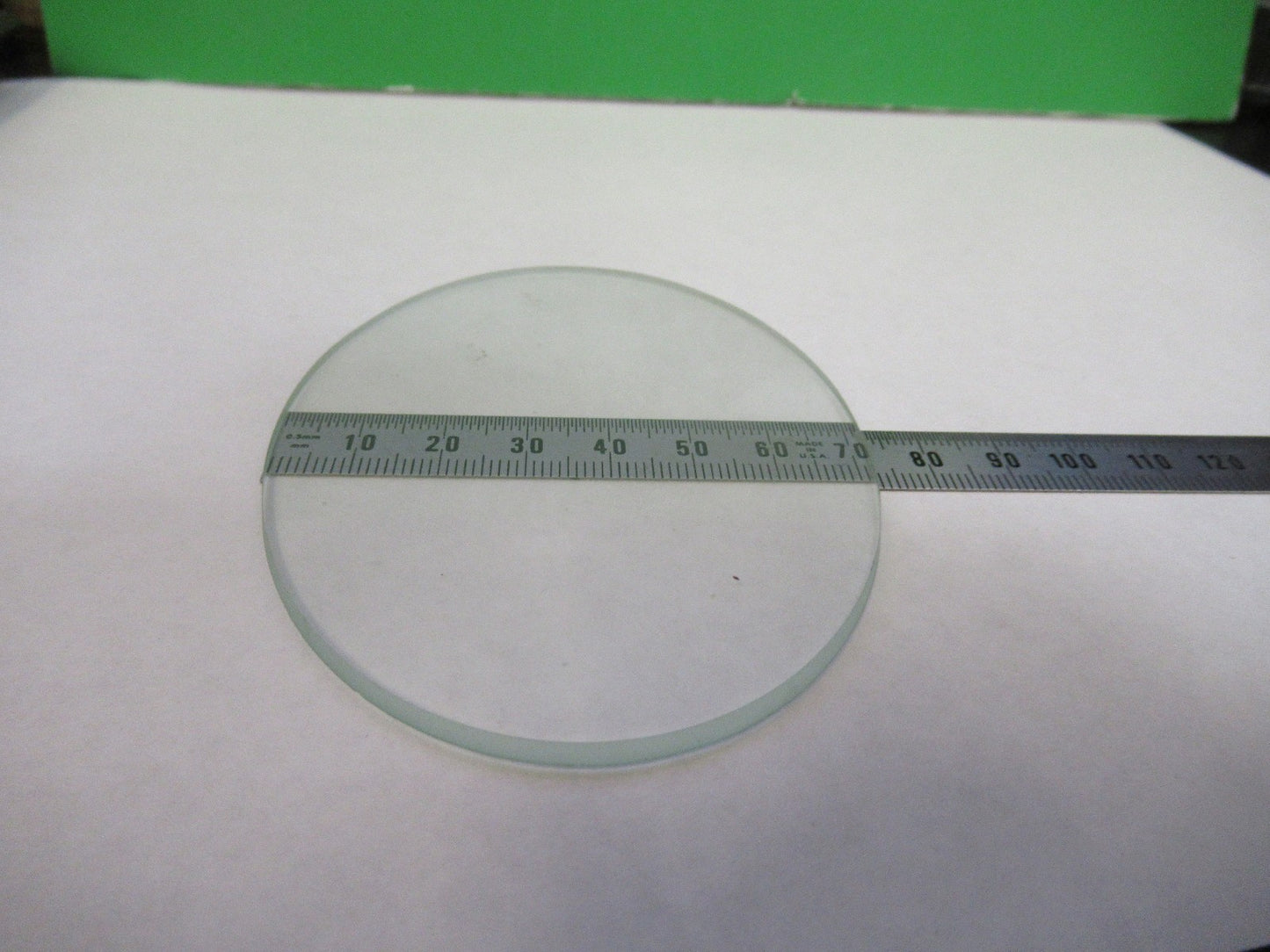 ZEISS GERMANY GLASS FROSTED FILTER DIFFUSER MICROSCOPE PART AS PICTURED V8-B-34