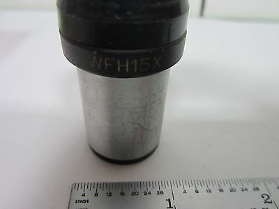MICROSCOPE PART UNITRON EYEPIECE WFH15X OPTICS AS IS BIN#M8-49