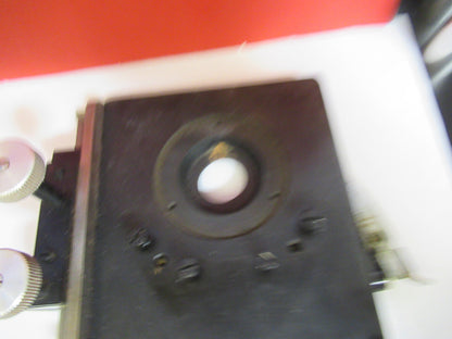 BAUSCH LOMB XY STAGE TABLE CLIPS OPTICS MICROSCOPE PART AS PICTURED T9-A-35