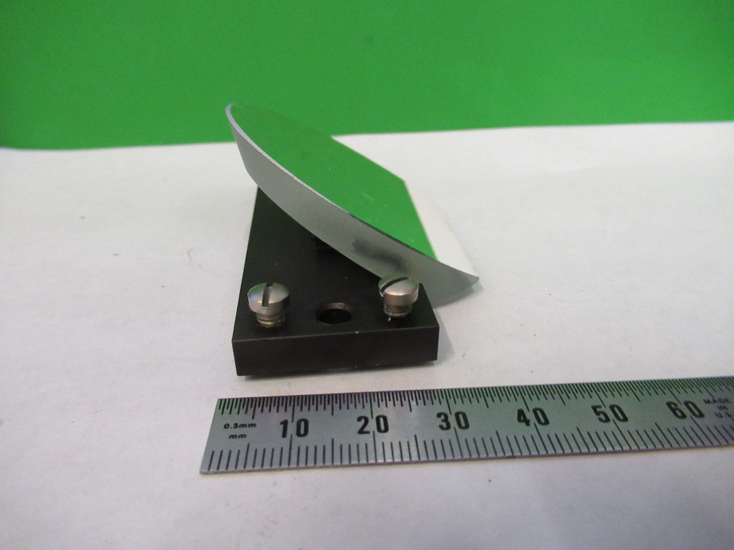 AUS JENA GERMANY MIRROR ASSEMBLY OPTICS MICROSCOPE PART AS PICTURED T2-A-65