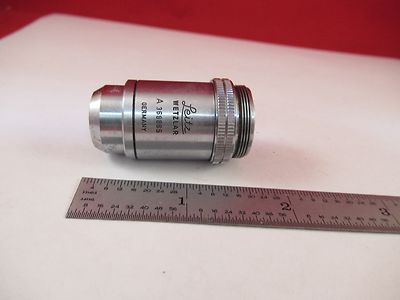 LEITZ WETZLAR OBJECTIVE GERMANY 54X OEL MICROSCOPE PART OPTICS AS IS #B3-E-18