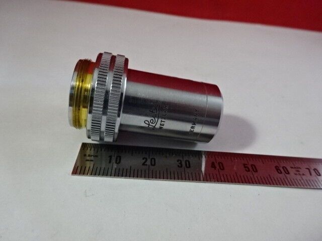LEITZ GERMANY VINTAGE OBJECTIVE 10X /170 OPTICS MICROSCOPE PART #F6-A-17