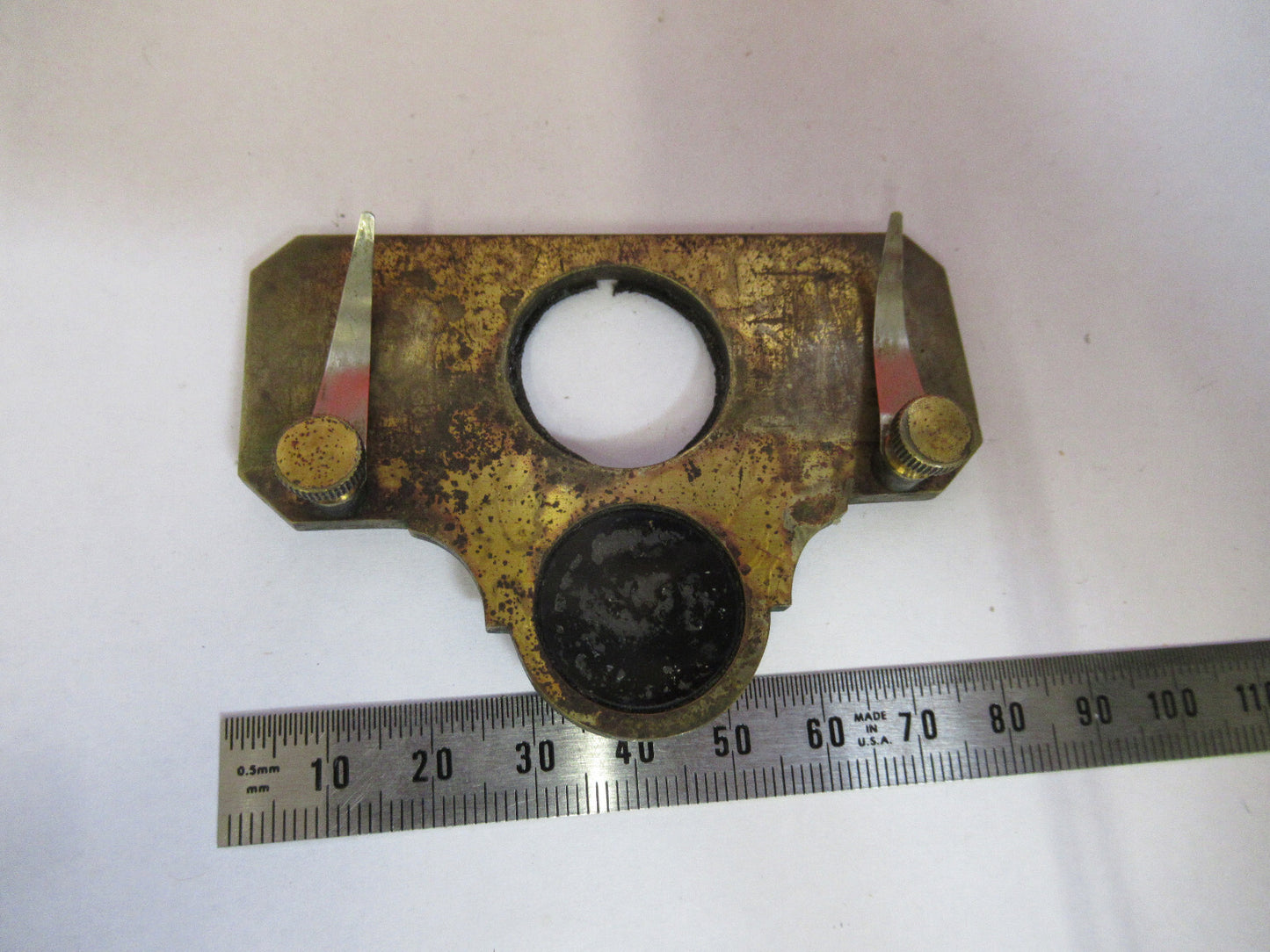 Antique Brass Beck London Rare Stage Table Microscope Part