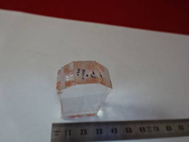 RARE COLLECTABLE Q FACTOR SLAB SYNTHETIC QUARTZ CRYSTAL FREQUENCY CONTROL W8-B22