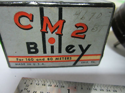 VINTAGE BLILEY CM2 QUARTZ CRYSTAL + ORIGINAL BOX FREQUENCY CONTROL  BIN#8C vii