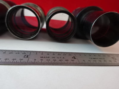 Lot Eyepieces Optical American Optical Co. Bl Microscope Part Optics AS IS