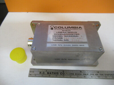 Columbia Research Linear Accelerometer Servo Aircraft Part