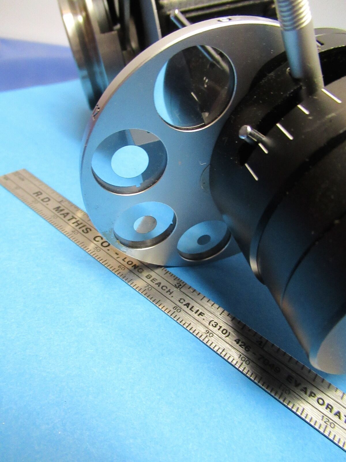 LEITZ GERMANY NOSEPIECE DARK PHASE RARE OPTICS MICROSCOPE PART AS IS &85-A-36