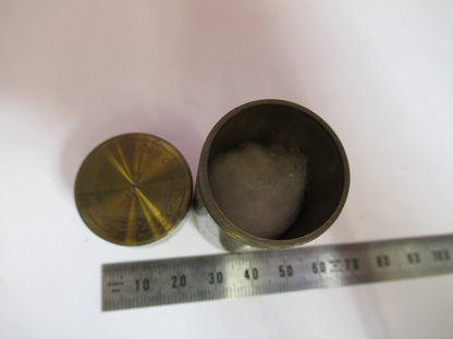 EMPTY BAUSCH LOMB BRASS OBJECTIVE 1/8 CANISTER MICROSCOPE PART AS PICTURED Q2-57