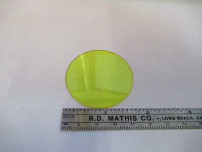 Optical Glass Yellow Filter Optics Microscope Part