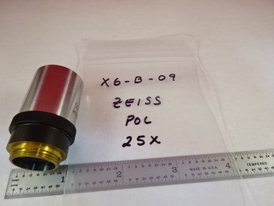 Microscope Part Carl Zeiss AG Polarizer Objective 25X Pol Infinity Optics