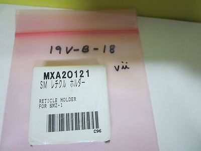 MICROSCOPE PART NIKON MXA20121 RETICLE HOLDER SMZ-1 OPTICS AS IS  BIN#19V-B-18