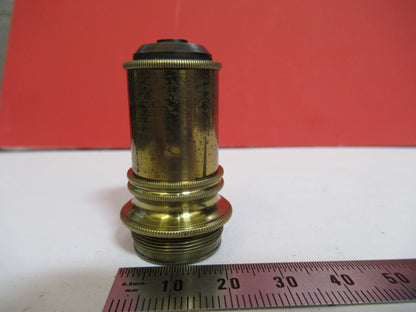 ANTIQUE BRASS LENS OBJECTIVE MICROSCOPE AS PICTURED &F8-A-80