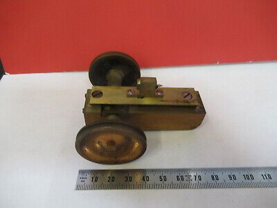 ANTIQUE BAUSCH LOMB BRASS STAGE 1,800's  MICROSCOPE PART AS PICTURED &P8-A-37