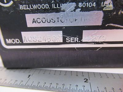 Optical Acoustic Modulator Aom Intraaction AQS245CW Laser Optics