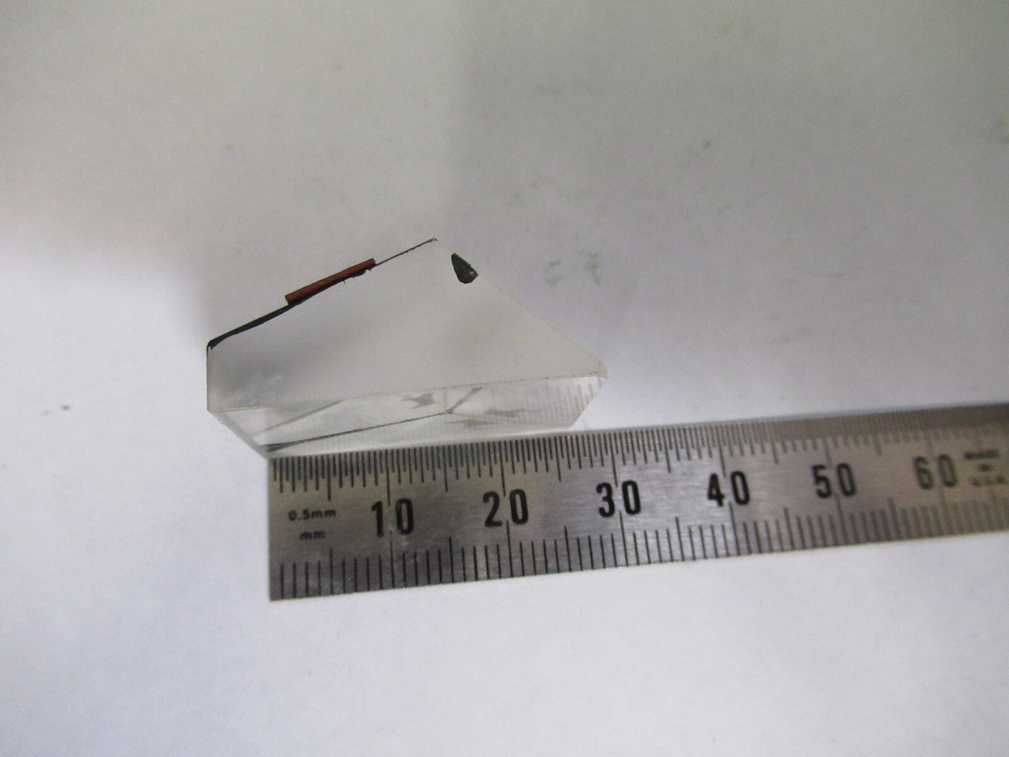 BAUSCH LOMB GLASS PRISM OPTICS MICROSCOPE PART AS PICTURED &G2-A-90
