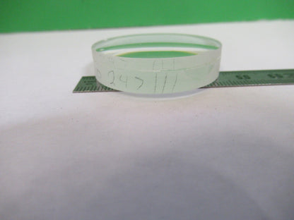 OPTICAL GLASS ACHROMAT LENS 300mm FL 40 DIA LASER OPTICS AS PICTURED U8-A-122