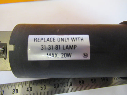 BAUSCH LOMB LAMP ASSEMBLY ILLUMINATO OPTICS MICROSCOPE PART AS PICTURED Y4-A-135