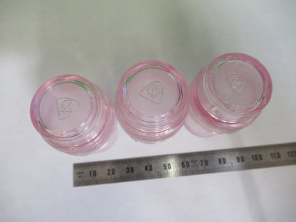 SPENCER AO EMPTY PLASTIC OBJECTIVE CANS MICROSCOPE PART AS PICTURED T4-B-05