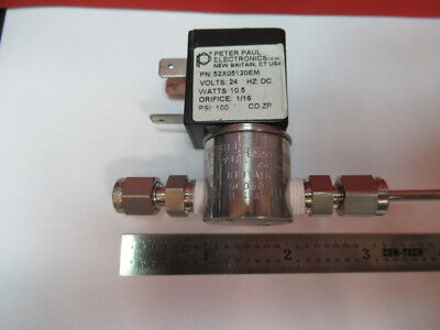 PETER PAUL ELECTRONICS SOLENOID VALVE 24V DC 100 PSI AS PICTURED &5M-X3