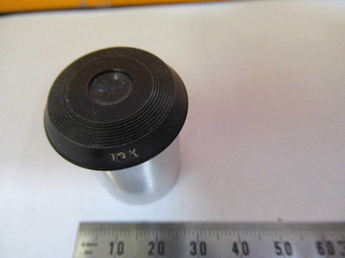 ANTIQUE BAUSCH LOMB 10X  EYEPIECE OPTICS MICROSCOPE PART AS PICTURED S4-B-41