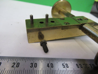 Bausch & Lomb Antique Brass Tubus Holder Microscope Part