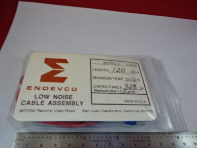 CABLE for MEGGITT ENDEVCO 3090C ACCELEROMETER VIBRATION SENSOR AS IS #B8-A-09