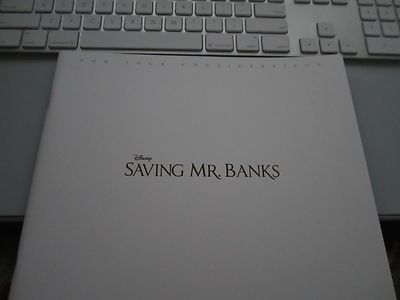 SAVING MR. BANKS DISNEY BROCHURE  LIMITED FOR MOVIE CRITICS NICE PHOTOS BIN#OFF