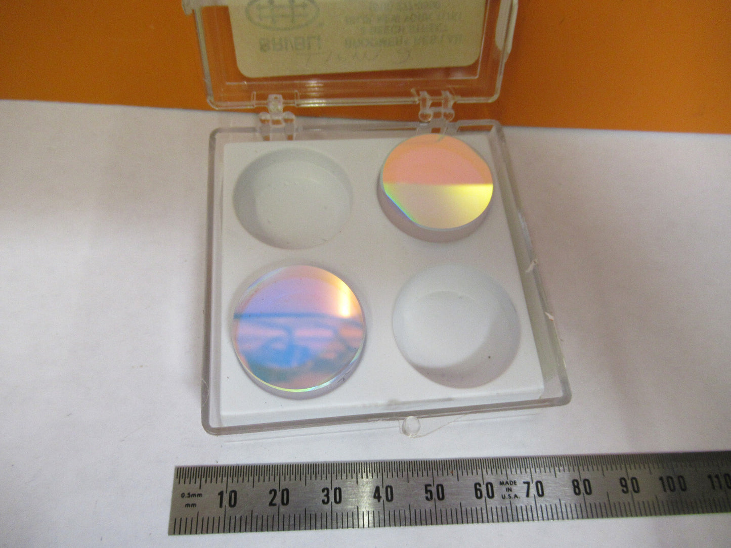 OPTICAL ex-NASA COATED LENS PAIR  PRO LASER OPTICS AS PICTURED Y4-A-83