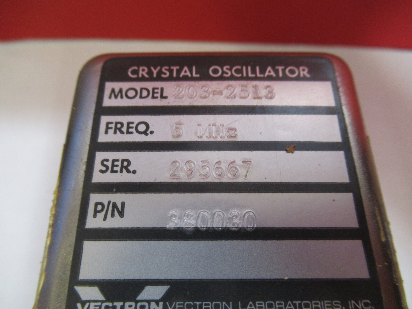 FLUKE VECTRON QUARTZ 5 MHz HIGH PRECISION OSCILLATOR TIME BASE Y5-A-27
