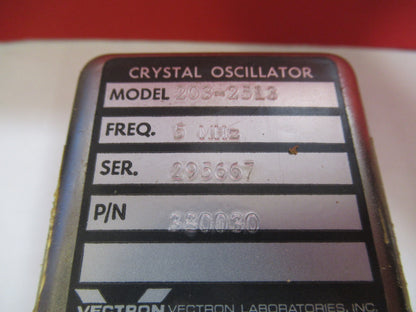 FLUKE VECTRON QUARTZ 5 MHz HIGH PRECISION OSCILLATOR TIME BASE Y5-A-27