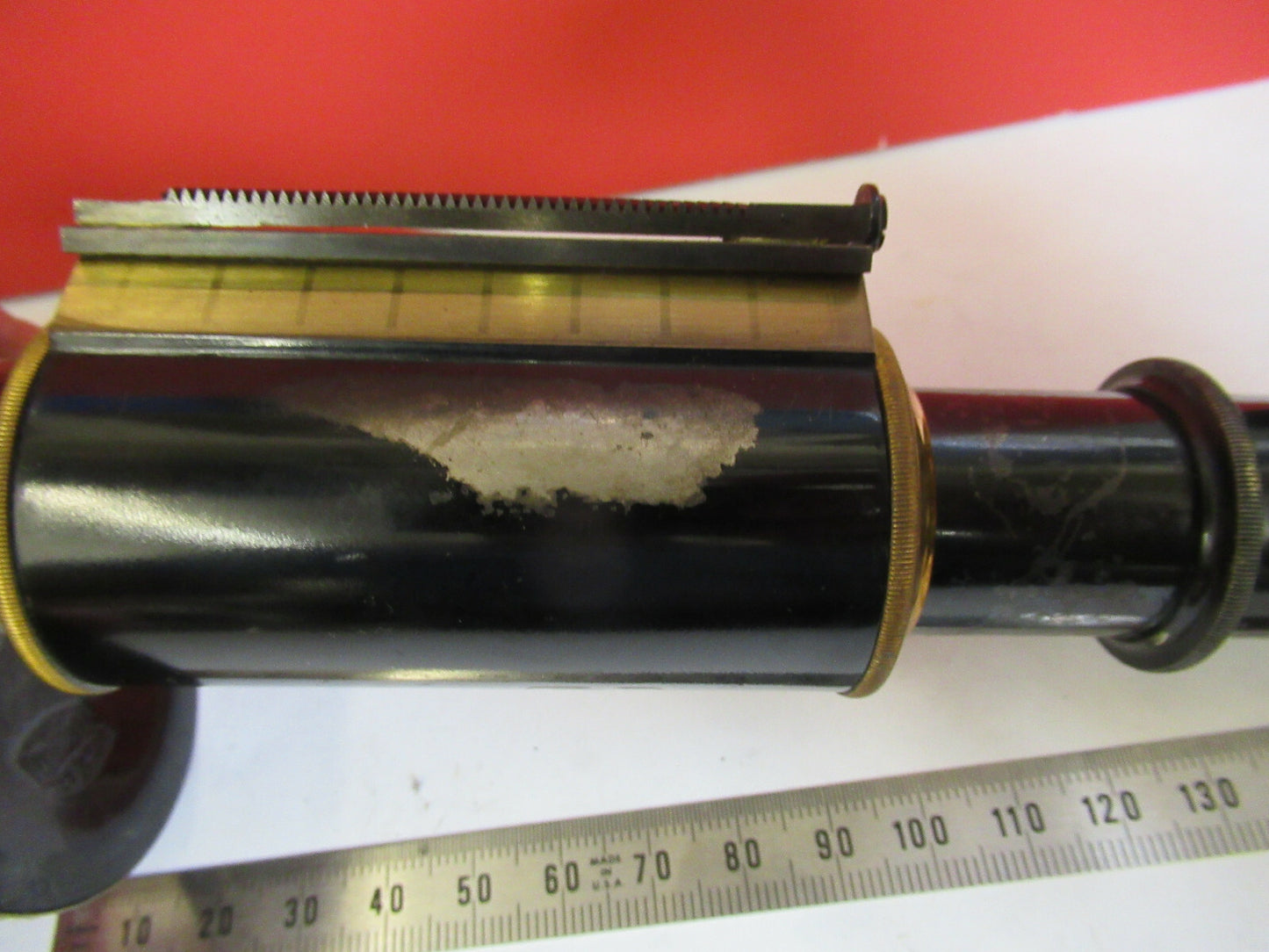 Antique Spencer Lens Co. Buffalo Tubus + Nosepiece Microscope Part