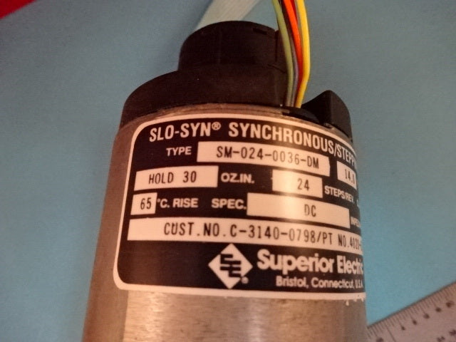 SLO-SYN SUPERIOR ELECTRIC MOTOR STEPPING AS IS #65-A-08