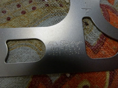 FUJI BOGU JAPAN RADIUS RADII MEASUREMENT TOOL GAUGE L-300 AS PICTURED &5-A-04