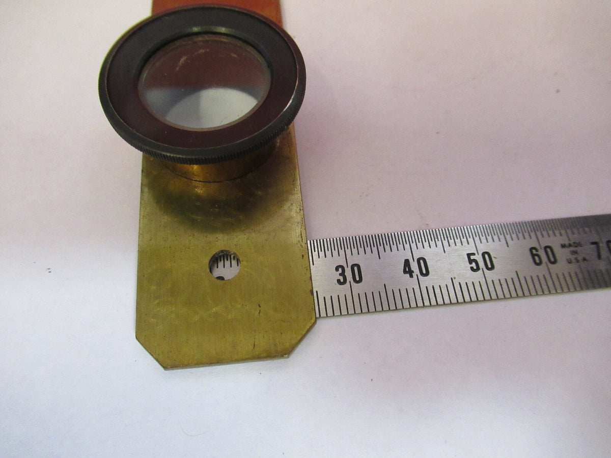 ANTIQUE BRASS COMPRESSORIUM STAGE LONDON MICROSCOPE PART AS PICTURED F8-A-24