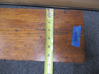 ANTIQUE EMPTY WOOD CASE BECK MICROSCOPE PART AS PICTURED &LOB