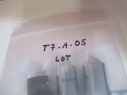 LOT TASCO OBJECTIVES 4X 10X 40X OPTICS MICROSCOPE PART AS PICTURED  T7-A-05