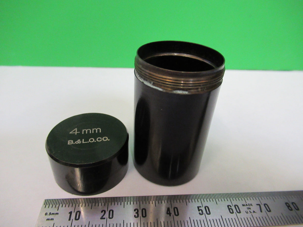 BAUSCH LOMB BRASS OBJECTIVE CANISTER MICROSCOPE PART AS PICTURED X6-A-54