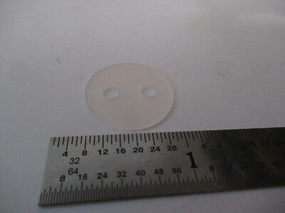 OPTICAL GLASS PREFORM FROSTED HOLED OPTICS   AS PICTURED &F4-A-60