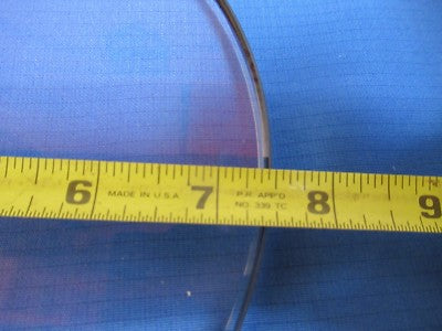 Huge Optical Glass Lens 7.5" Diameter 6" Fl Mil Spec Optics Bi Convex