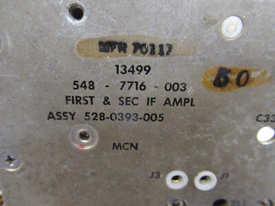Module for RT-742A/ARC-51BX Mil Spec Radio If Amplifier 1&2nd