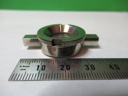 ANTIQUE BRASS NACHET PARIS FILTER LENS ASSEMBLY MICROSCOPE PART X2-A-12