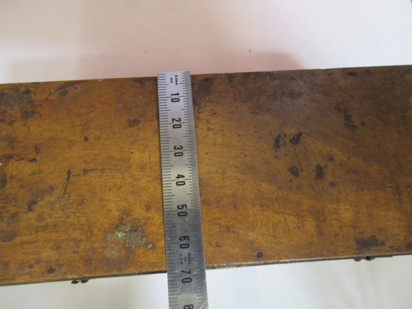 ANTIQUE WOOD CONTAINER EMPTY VERY OLD SCOPE  MICROSCOPE PART AS PICTURED T9-A-50