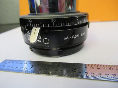 WILD HEERBRUGG SWISS M20 CONDENSER IRIS MICROSCOPE PART AS PICTURED #G1-A-34