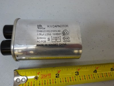 MICROWAVE CAPACITOR 2100 VOLTS 1.05 micro FARADS HIGH VOLTAGE AS IS BIN#TD-1